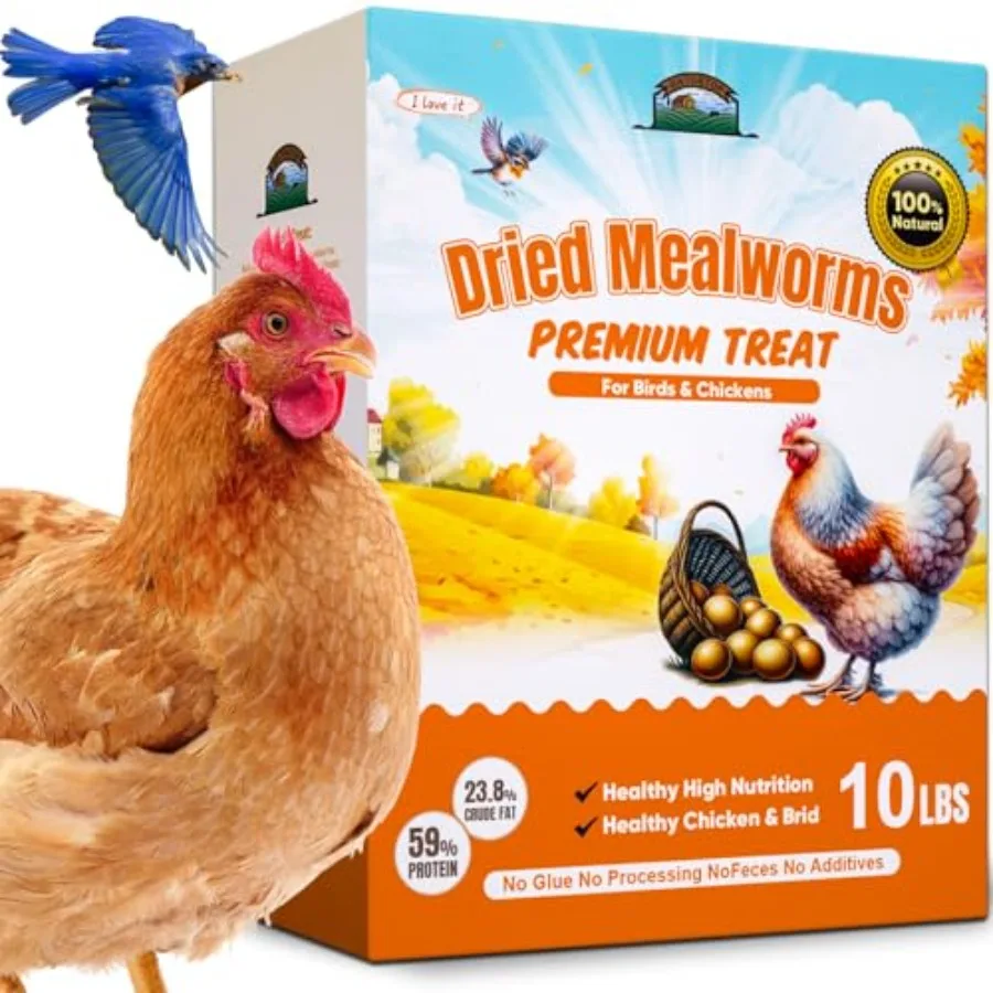 【Spot goods】10LB Dried Mealworms Non-GMO Meal Worms for Chickens and Birds High Protein Chicken Feed Natural Chicken Worms Idea
【Spot goods】10LB Dried Mealworms Non-GMO Meal Worms for Chickens and Birds High Protein Chicken Feed Natural Chicken Worms Idea