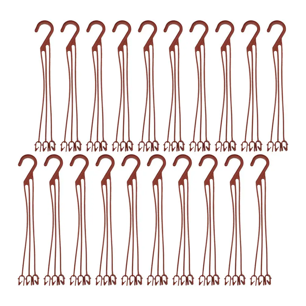 60 Pcs Hanging Planter Hooks Pot Hanger Flower Holders Plastic Outdoor Garden Hangers
60 Pcs Hanging Planter Hooks Pot Hanger Flower Holders Plastic Outdoor Garden Hangers