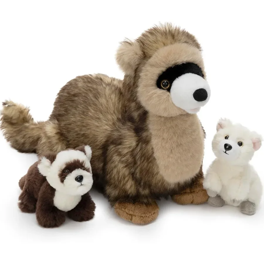 3Pcs Ferret Plush Toy Mother and 2 Baby Ferrets Stuffed Animals 18 Snuggly Soft Plushies in Brown for Ideal Christmas Birthday
3Pcs Ferret Plush Toy Mother and 2 Baby Ferrets Stuffed Animals 18 Snuggly Soft Plushies in Brown for Ideal Christmas Birthday