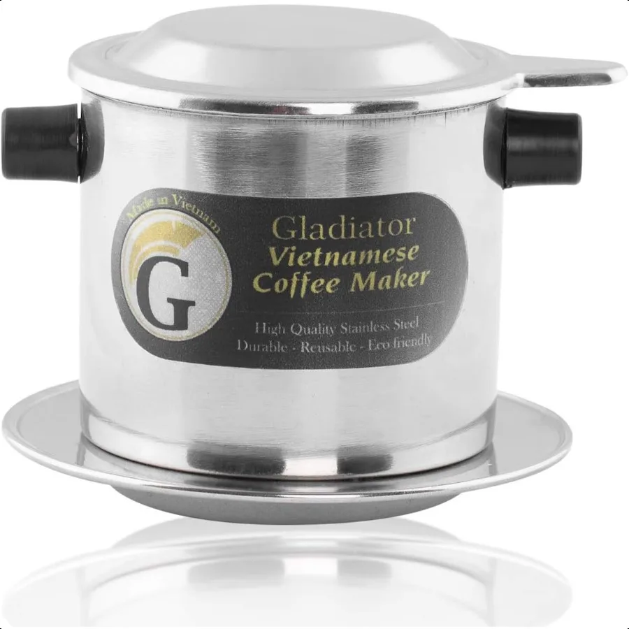 Вьетнамская кофеварка, набор фильтров, французская капельница для кофе в стиле pr, портативная 1 чашка, одноразовая многоразовая кофе pr, 8 унций, средняя
Вьетнамская кофеварка, набор фильтров, французская капельница для кофе в стиле pr, портативная 1 чашка, одноразовая многоразовая кофе pr, 8 унций, средняя