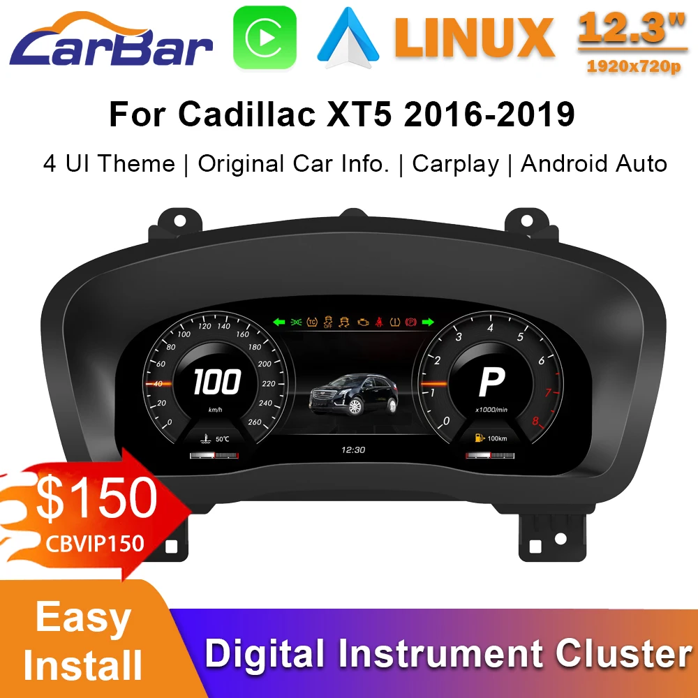 12.3" LCD Dashboard Screen For Cadillac XT5 2016-2019 Car Digital Instrument Cluster
12.3" LCD Dashboard Screen For Cadillac XT5 2016-2019 Car Digital Instrument Cluster