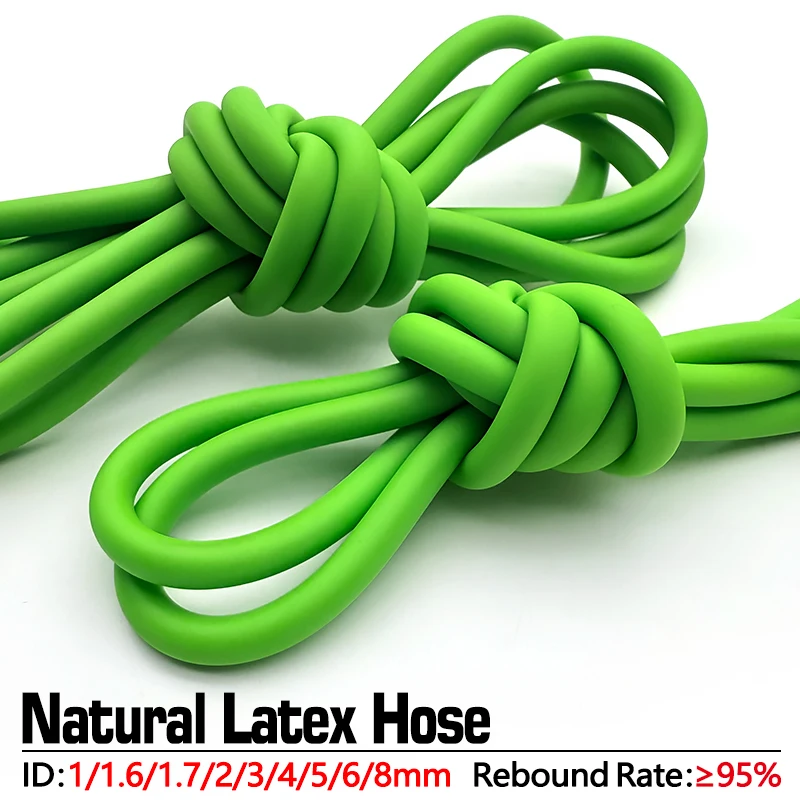 1.6-8mm Green Natural Latex Tube 1-5M High Elasticity High Resilience Antifreeze Tensile Rubber Hose for Slingshot & Craft Use
1.6-8mm Green Natural Latex Tube 1-5M High Elasticity High Resilience Antifreeze Tensile Rubber Hose for Slingshot & Craft Use