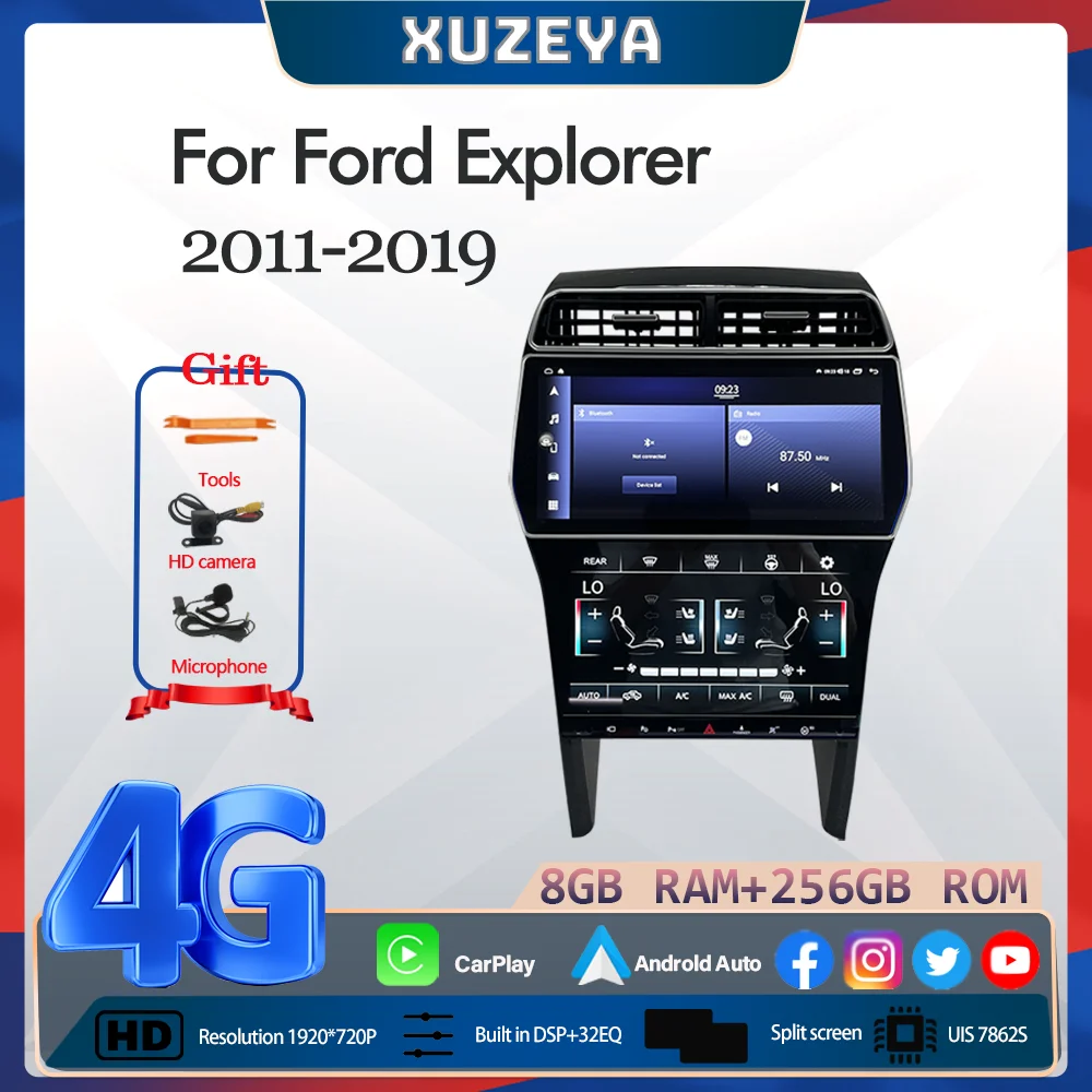 12.3" For Ford Explorer 2011-2019 Car Multimedia Video Player GPS Navigation Radio Android13 8+256G 8Core CarPlay 4G AC Screen
12.3" For Ford Explorer 2011-2019 Car Multimedia Video Player GPS Navigation Radio Android13 8+256G 8Core CarPlay 4G AC Screen