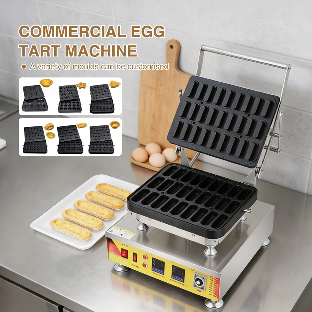 Commercial Egg Tart Shell Biscuit Cookie Maker Mini Tartlet Machine Digital Display Control Up And Down Independent Heating
Commercial Egg Tart Shell Biscuit Cookie Maker Mini Tartlet Machine Digital Display Control Up And Down Independent Heating