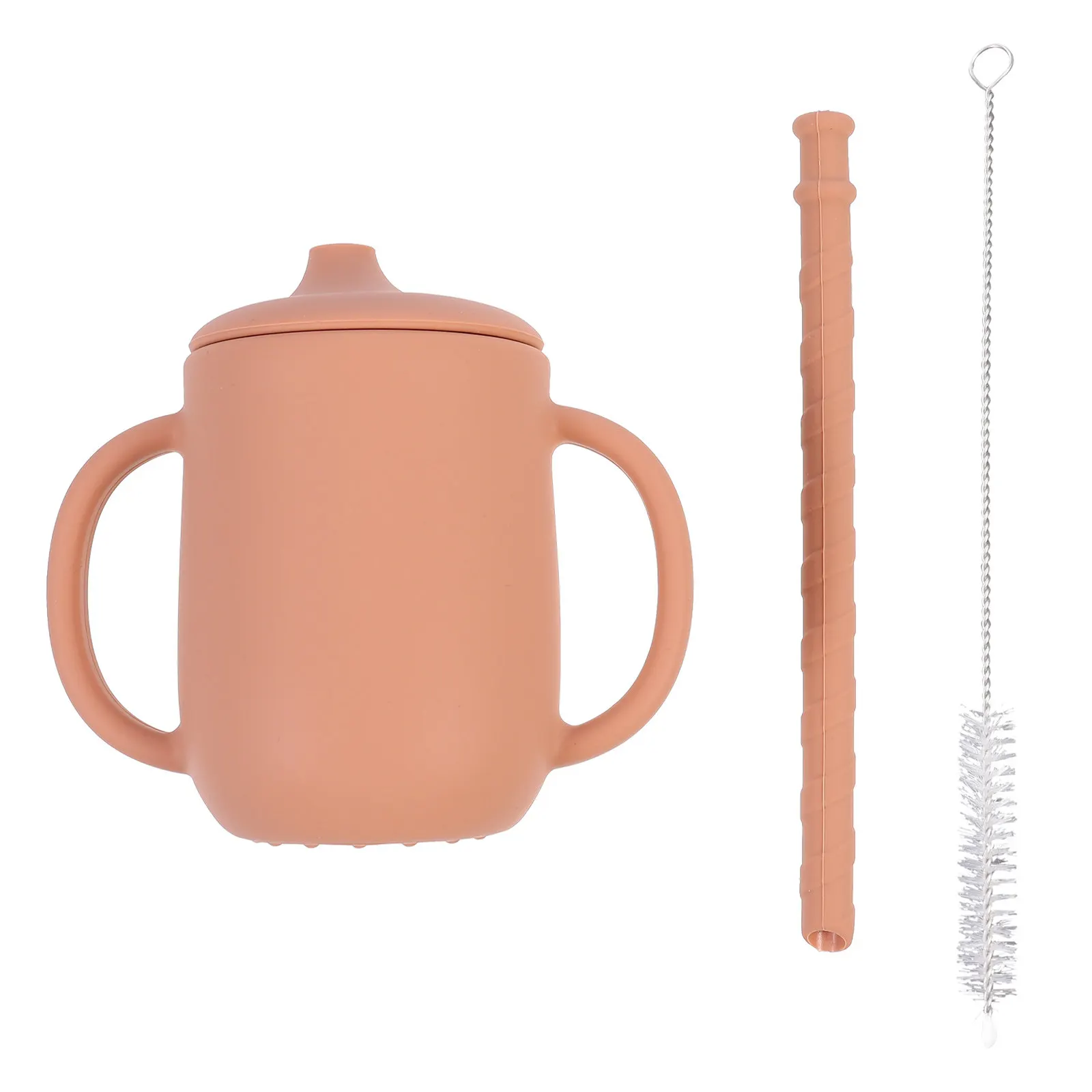 Baby Silicone Training Drinking Cup Leak Proof Stable Silicone Straw Cup Handles Easy Grip Toddler Water Bottle
Baby Silicone Training Drinking Cup Leak Proof Stable Silicone Straw Cup Handles Easy Grip Toddler Water Bottle