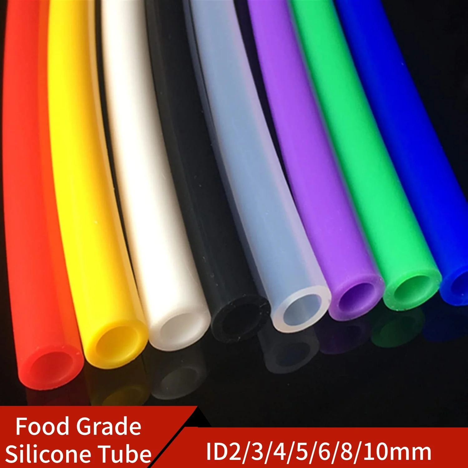 ID 2/3/4/5/6/8 mm Silicone Tube Colorful Rubber Hose High Temperature Nontoxic Food Grade Tubing Soft Water Connector Drink Pipe
ID 2/3/4/5/6/8 mm Silicone Tube Colorful Rubber Hose High Temperature Nontoxic Food Grade Tubing Soft Water Connector Drink Pipe