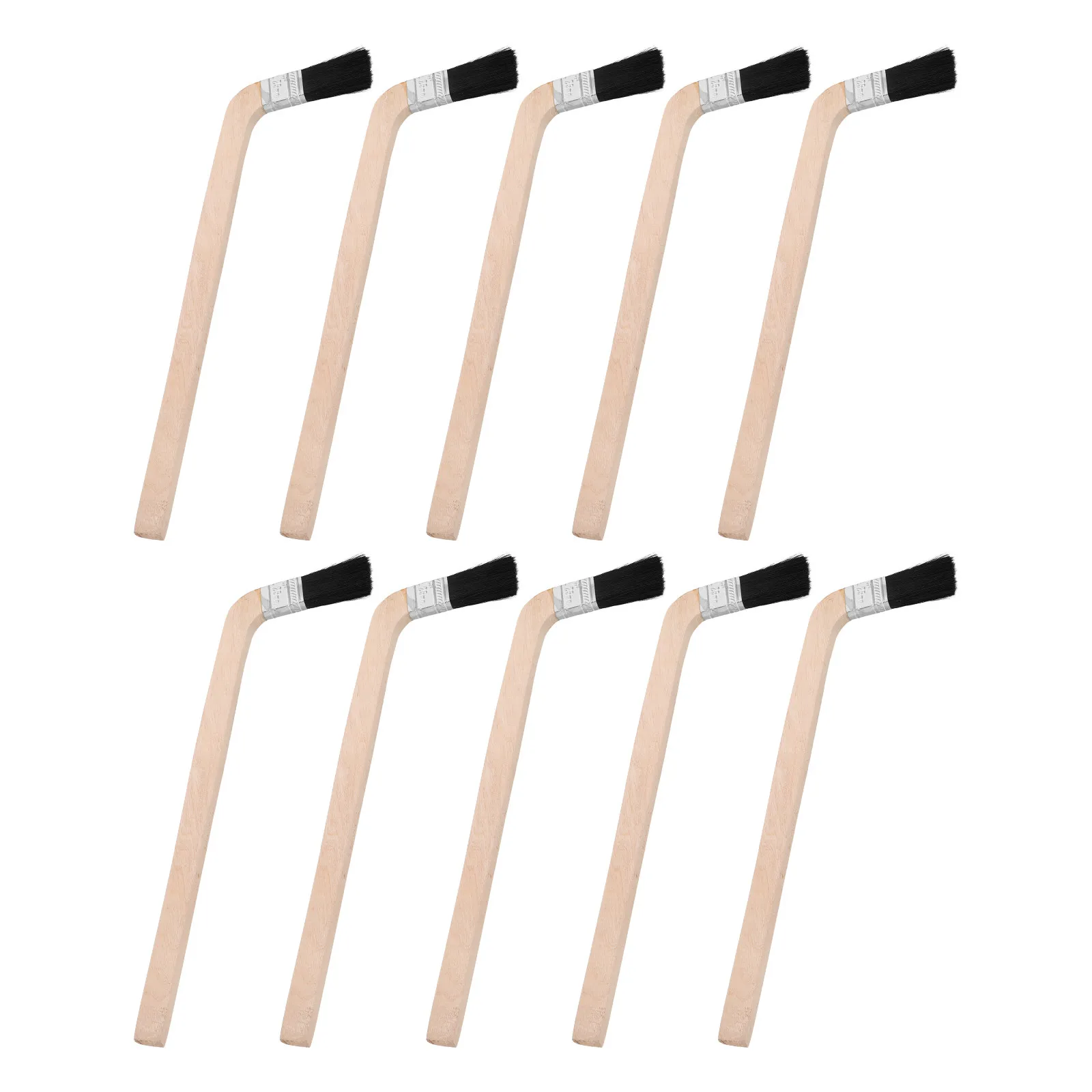 10Pcs Long Wooden Handle Angled Paint Brush Black Bristle Bent Radiator Paint Brush Detail Edging Cleaner for Tight Spaces Trim
10Pcs Long Wooden Handle Angled Paint Brush Black Bristle Bent Radiator Paint Brush Detail Edging Cleaner for Tight Spaces Trim