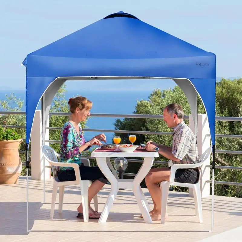 6.6 x 6.6 Feet Outdoor Pop Up Height Adjustable Canopy Tent with Roller Bag-Blue
6.6 x 6.6 Feet Outdoor Pop Up Height Adjustable Canopy Tent with Roller Bag-Blue