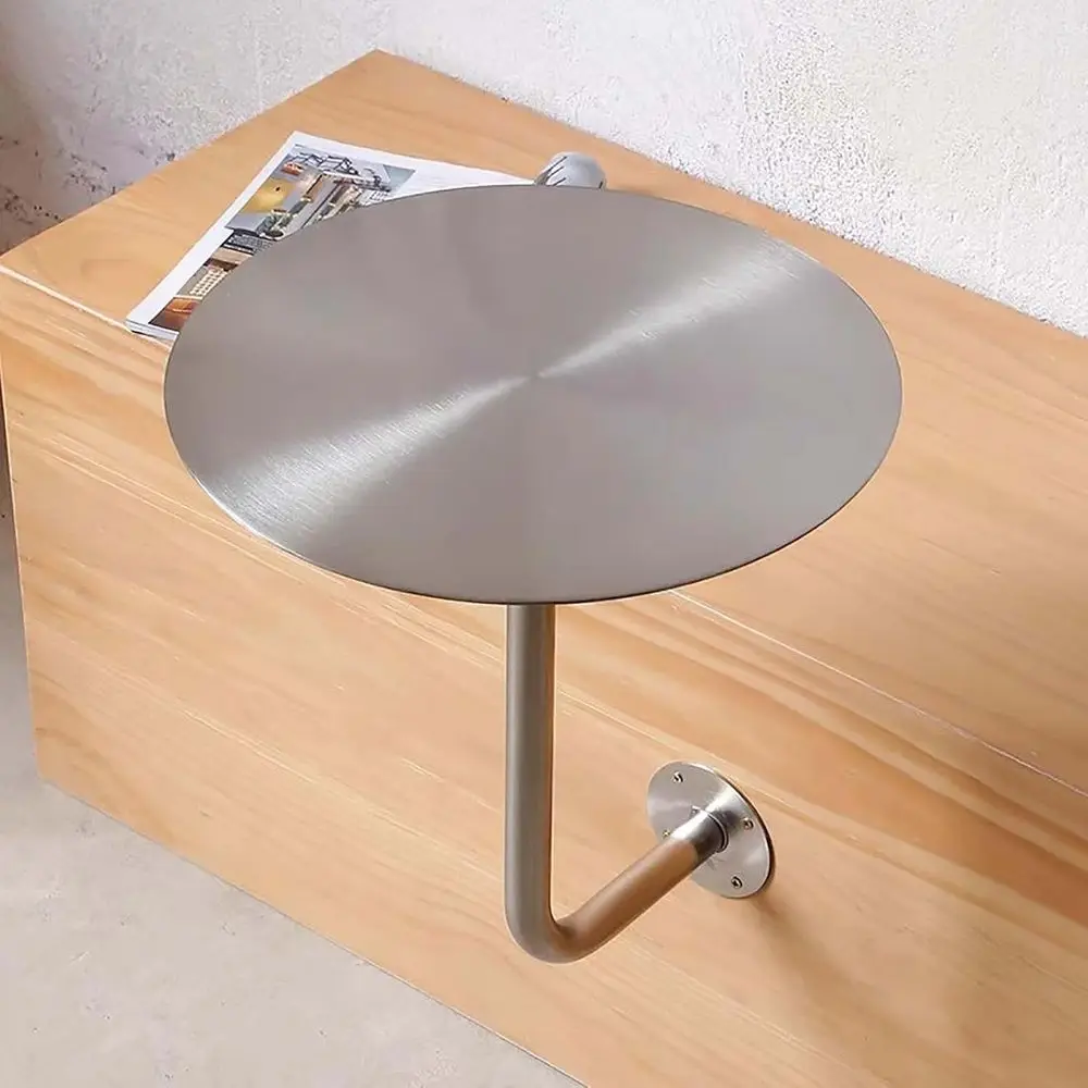 Round Stainless Steel Wall-Mounted Side Table for Pub, Bar, and Dining Rooms - Suitable for Indoor and Outdoor Use, 40cm Diamete
Round Stainless Steel Wall-Mounted Side Table for Pub, Bar, and Dining Rooms - Suitable for Indoor and Outdoor Use, 40cm Diamete