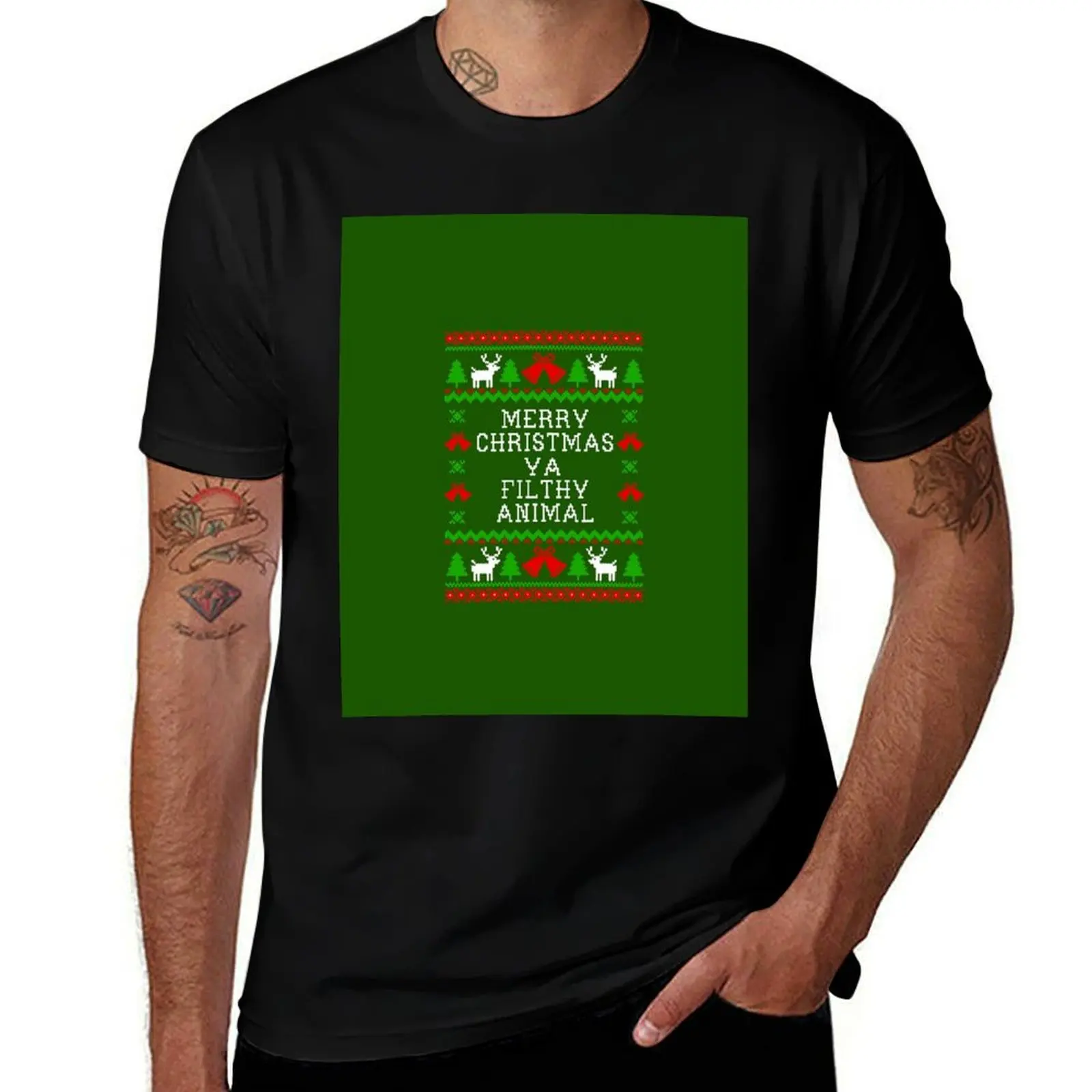 Merry Christmas Ya Filthy Animal - Ugly Christmas Sweater Style T-Shirt t shirt personalised T-Shirt
Merry Christmas Ya Filthy Animal - Ugly Christmas Sweater Style T-Shirt t shirt personalised T-Shirt