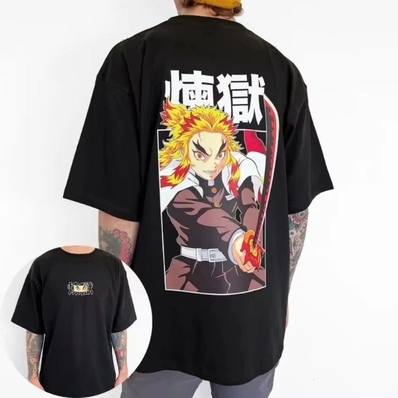 Мужская футболка Demon Slayer Kyojuro Rengoku, японское аниме, летняя, для мальчиков, весенне-осенняя, детская, с короткими рукавами, для родителей и детей
Мужская футболка Demon Slayer Kyojuro Rengoku, японское аниме, летняя, для мальчиков, весенне-осенняя, детская, с короткими рукавами, для родителей и детей