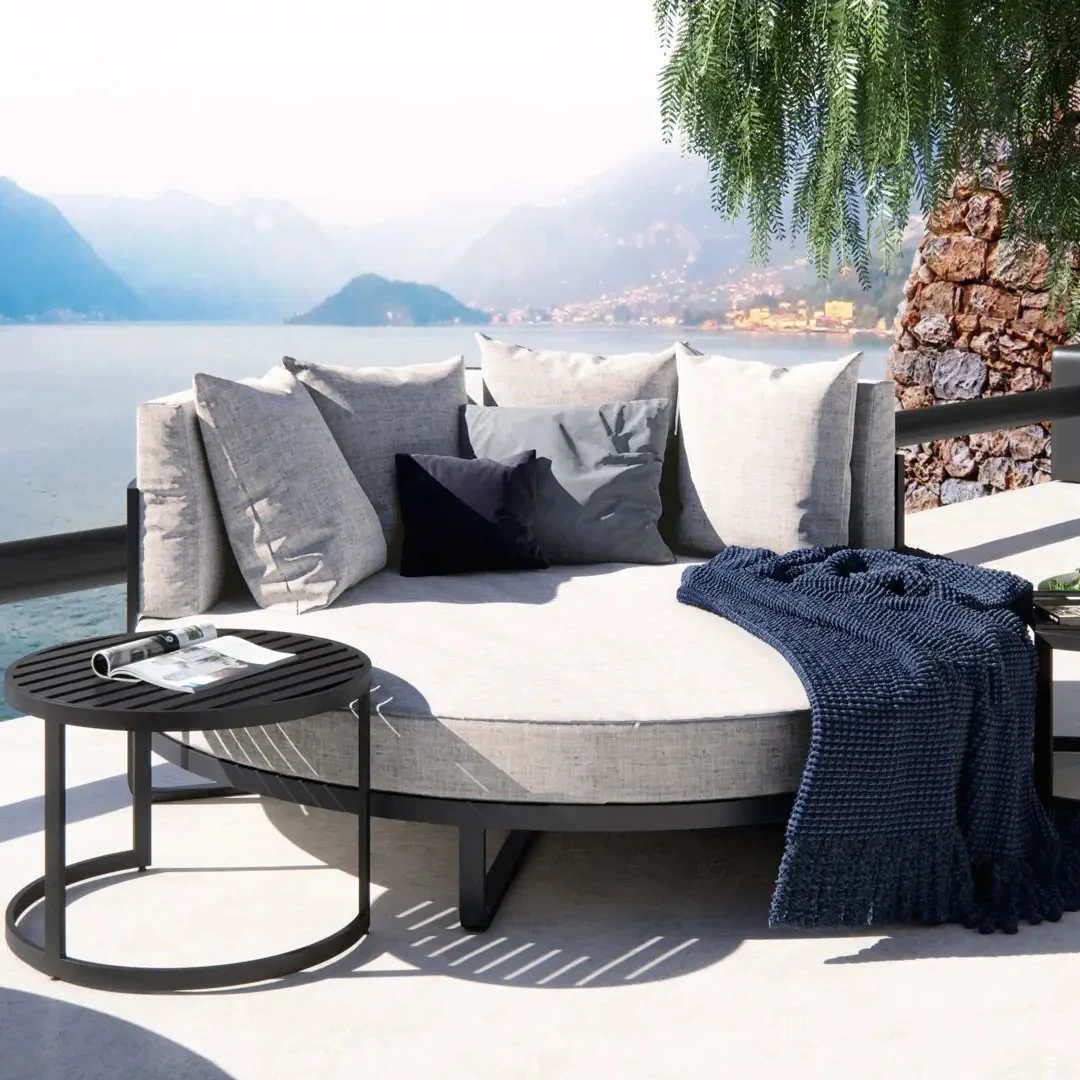 Outdoor Luxury Furniture Round Daybed Aluminum Sunbed Perfect Relax Lounge Chair
Outdoor Luxury Furniture Round Daybed Aluminum Sunbed Perfect Relax Lounge Chair