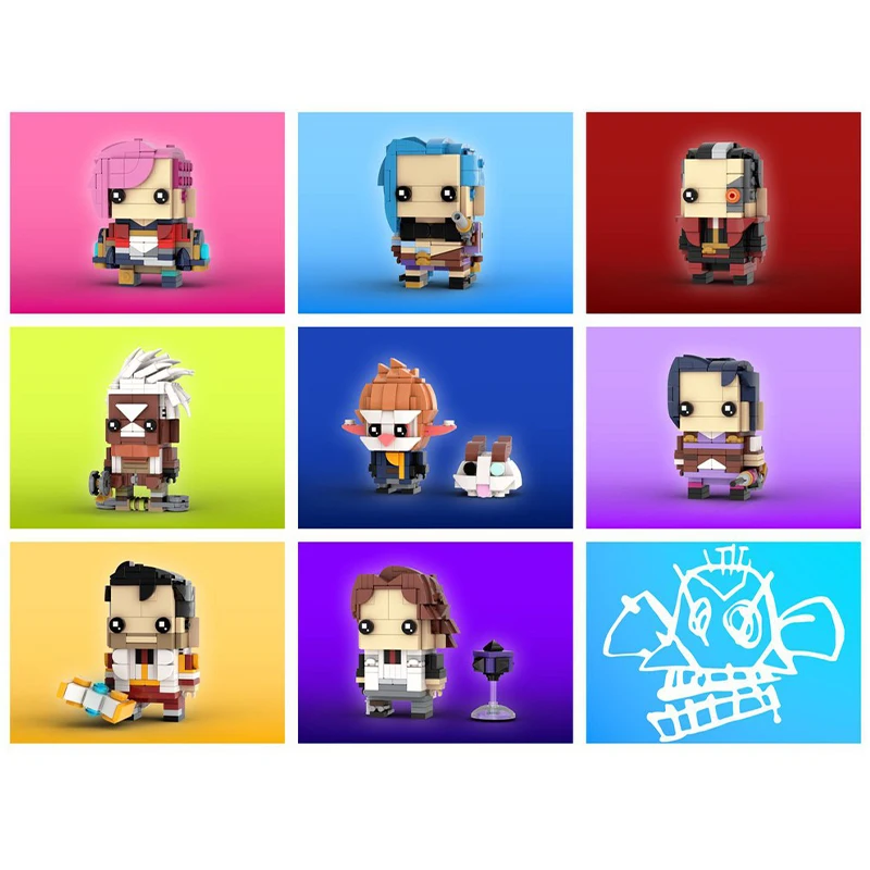 1717pcs MOC LOL series Arcanes Season 2 Building Block Mini Figure Brick Toy Kid Christmas Gifts
1717pcs MOC LOL series Arcanes Season 2 Building Block Mini Figure Brick Toy Kid Christmas Gifts