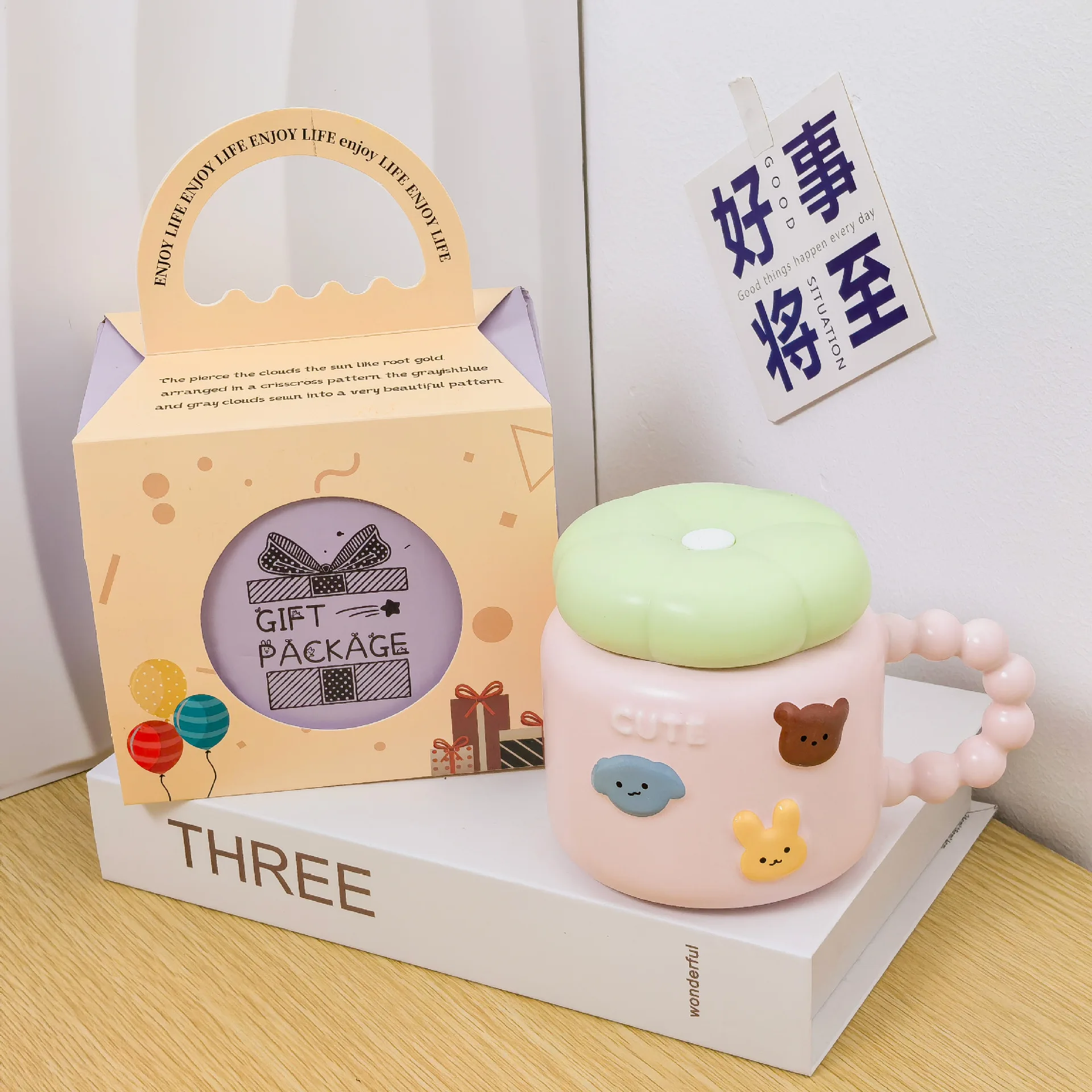 Cartoon High Value Mug With Lid And Spoon Large Capacity Ceramic Couples Gift Box For Girls Water Cup
Cartoon High Value Mug With Lid And Spoon Large Capacity Ceramic Couples Gift Box For Girls Water Cup