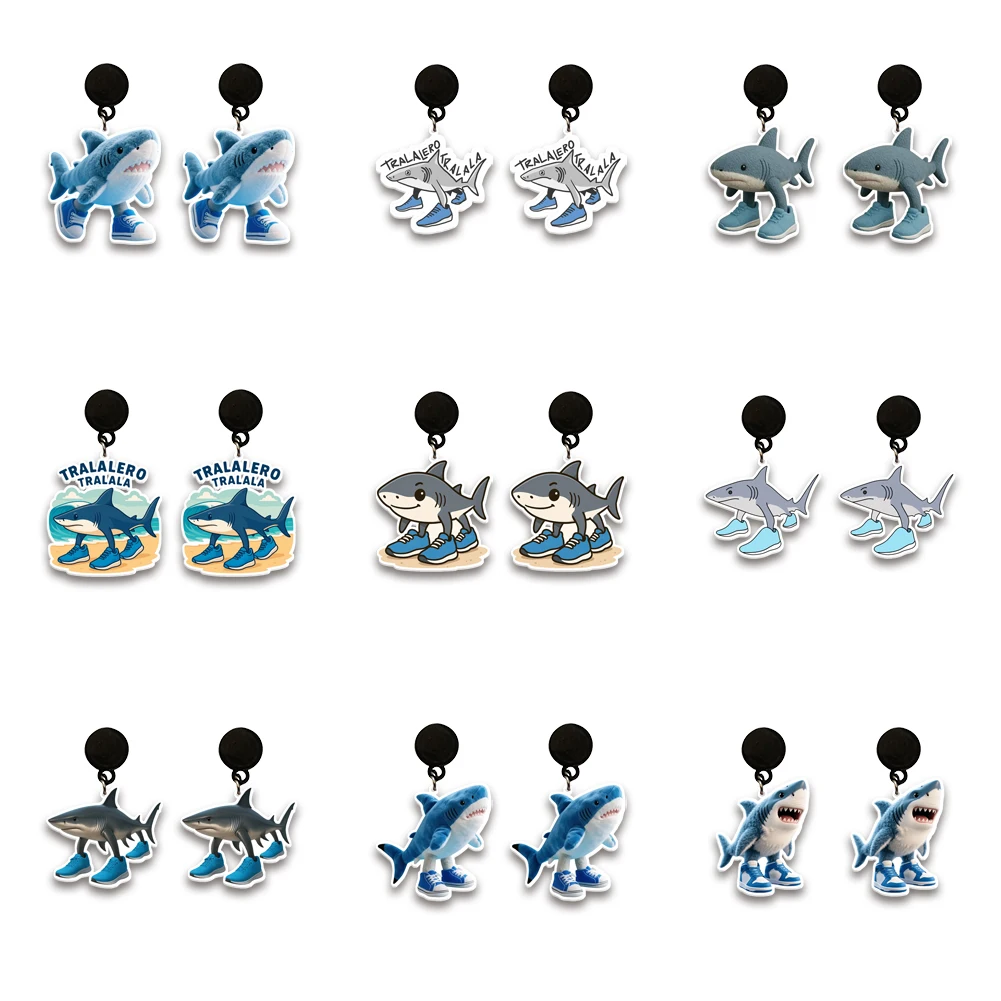 Tralalero Tralala Shark Acrylic Pendant Earrings Glitter Drop Earrings Weird Jewelry Gifts Lightweight Ear Studs For Dercor
Tralalero Tralala Shark Acrylic Pendant Earrings Glitter Drop Earrings Weird Jewelry Gifts Lightweight Ear Studs For Dercor