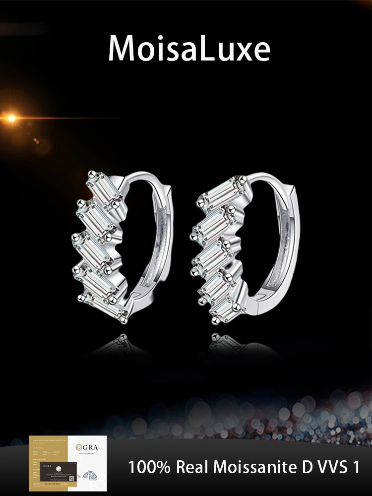 MoisaLuxe Official Store Plata Sterling 925 Silver Emerald Rectangular Moissanite Earrings Hoops Piercing Fashion Jewelry Gift
MoisaLuxe Official Store Plata Sterling 925 Silver Emerald Rectangular Moissanite Earrings Hoops Piercing Fashion Jewelry Gift