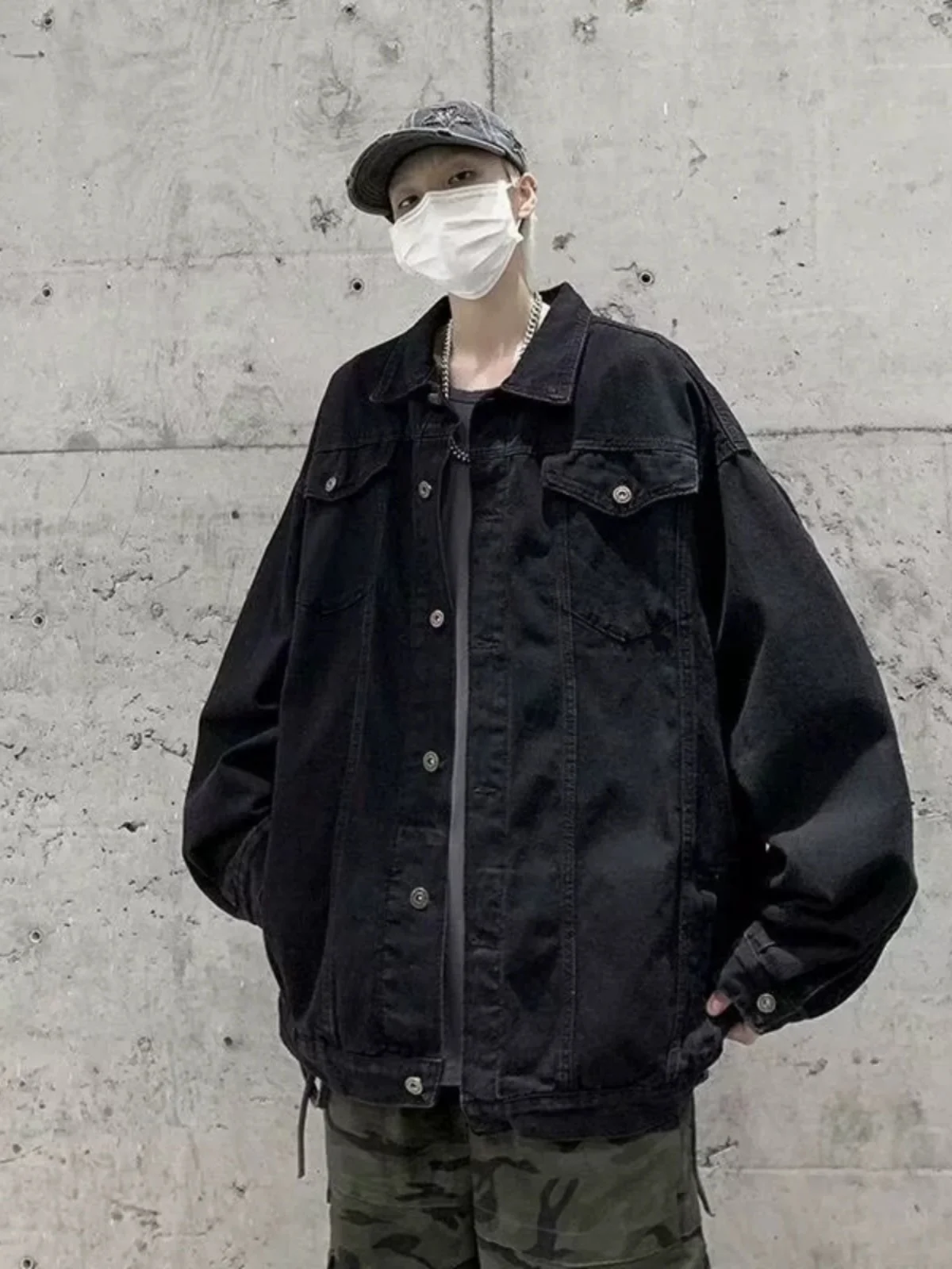 Retro American Hiphop Sle Men's Denim Jaet Spring Autumn Trendy Design k Series High Street Vibe Outerwear Coat
Retro American Hiphop Sle Men's Denim Jaet Spring Autumn Trendy Design k Series High Street Vibe Outerwear Coat