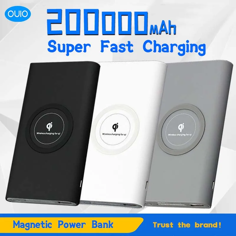 200000mAh Power Bank Two-Way Wireless Fast Charging Powerbank Portable Charger Type-C External Battery For iPhone Xiaomi
200000mAh Power Bank Two-Way Wireless Fast Charging Powerbank Portable Charger Type-C External Battery For iPhone Xiaomi