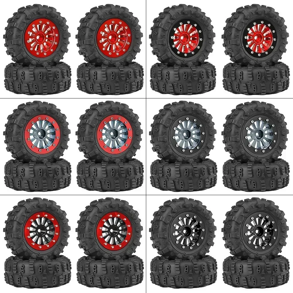 1.3" Metal Beadlock Wheels 65mm Butyl Tires 7mm Hex for TRX4M/SCX24 1/18-1/24 Crawler Upgrade Set of 4
1.3" Metal Beadlock Wheels 65mm Butyl Tires 7mm Hex for TRX4M/SCX24 1/18-1/24 Crawler Upgrade Set of 4