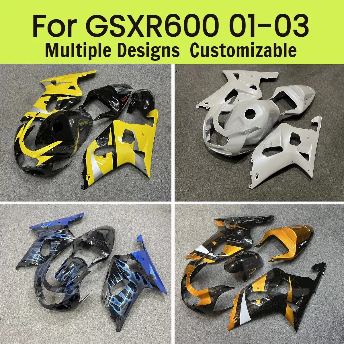 Комплект обтекателей для GSXR 600 750 2001 2002 2003, обтекатели из АБС-пластика для мотоцикла, комплект деталей кузова GSXR600 GSXR750 01 02 03
Комплект обтекателей для GSXR 600 750 2001 2002 2003, обтекатели из АБС-пластика для мотоцикла, комплект деталей кузова GSXR600 GSXR750 01 02 03