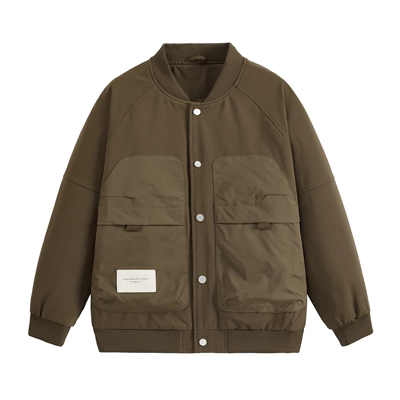 Новая мужская повседневная куртка: осенняя модная трендовая верхняя одежда для отдыха с декоративными 3D-карманами, ветрозащитными манжетами и воротником-бомбером
Новая мужская повседневная куртка: осенняя модная трендовая верхняя одежда для отдыха с декоративными 3D-карманами, ветрозащитными манжетами и воротником-бомбером