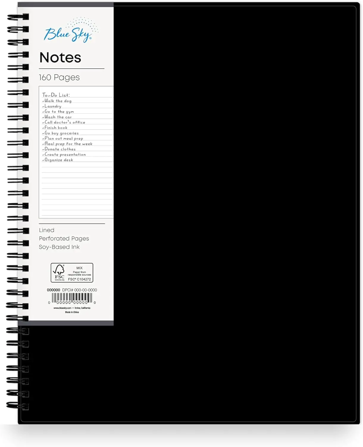 Smart Notebook Wire-O Binding 8.5x11 Black 70 Pages Ruled Graph Layout
Smart Notebook Wire-O Binding 8.5x11 Black 70 Pages Ruled Graph Layout