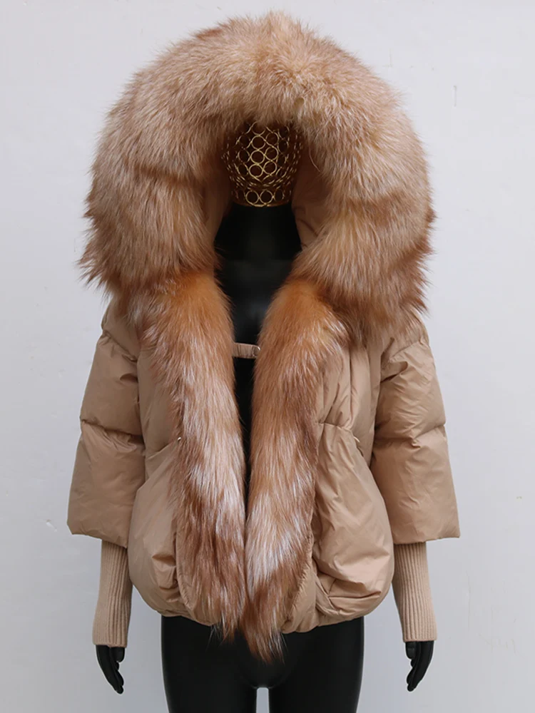 Women Coat White Duck Down Jacket Super Large Real Red Fox Fur Collar Hooded New Fashion Outerwear Puffer Jacket New
Women Coat White Duck Down Jacket Super Large Real Red Fox Fur Collar Hooded New Fashion Outerwear Puffer Jacket New