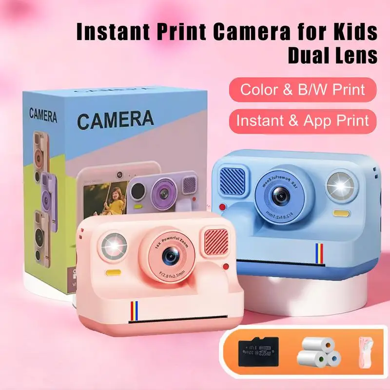 2026 NEW Kids Digital Camera with Instant Print-Dual Lens 1080P HD Selfie Video 32GB For Girls Boys Ages 3-12 Digital Kid Camera
2026 NEW Kids Digital Camera with Instant Print-Dual Lens 1080P HD Selfie Video 32GB For Girls Boys Ages 3-12 Digital Kid Camera
