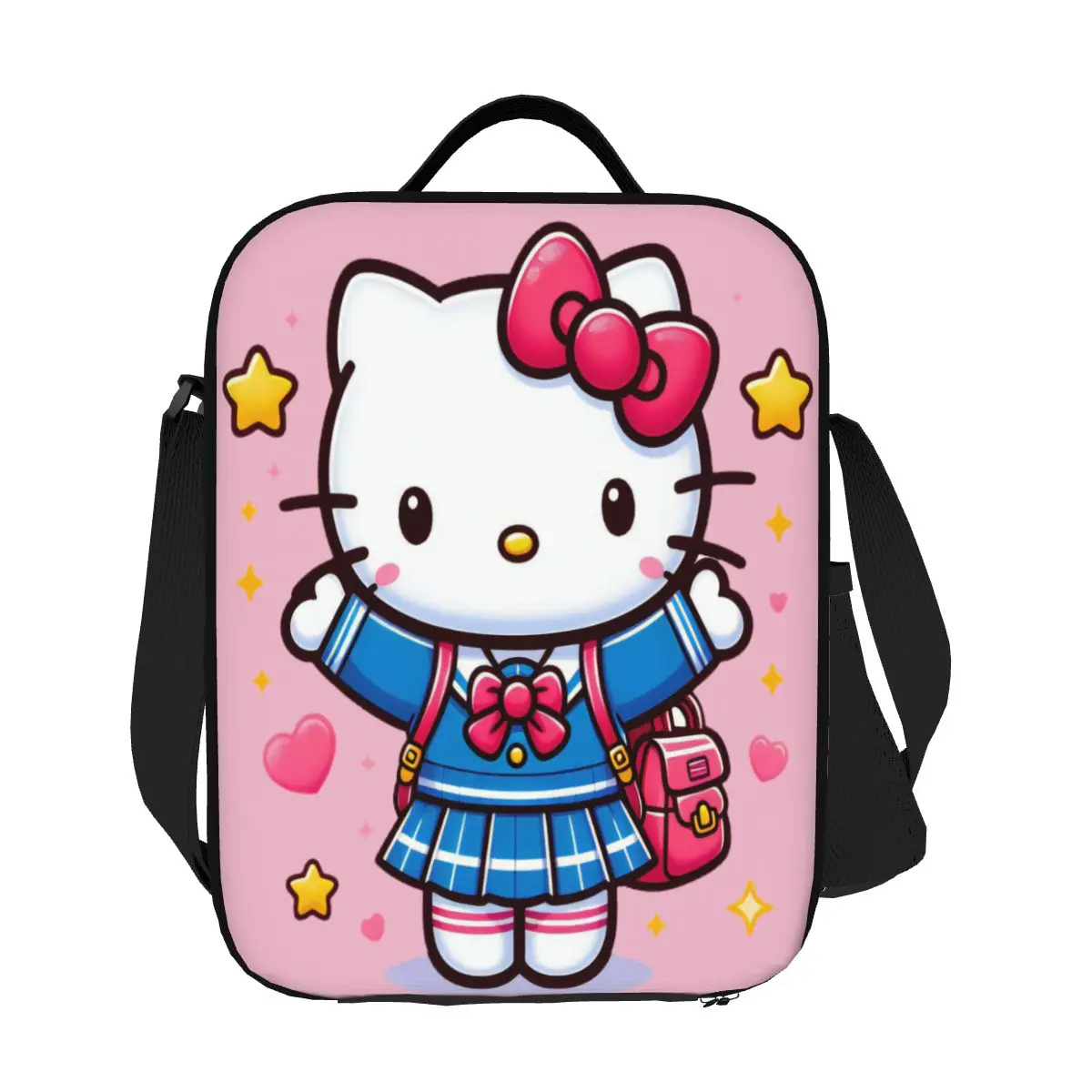 Изолированная сумка для обеда Happy Hello Kitty Cat для женщин, термохолодильник с мультяшным котенком, ланч-бокс для детей, школьников
Изолированная сумка для обеда Happy Hello Kitty Cat для женщин, термохолодильник с мультяшным котенком, ланч-бокс для детей, школьников