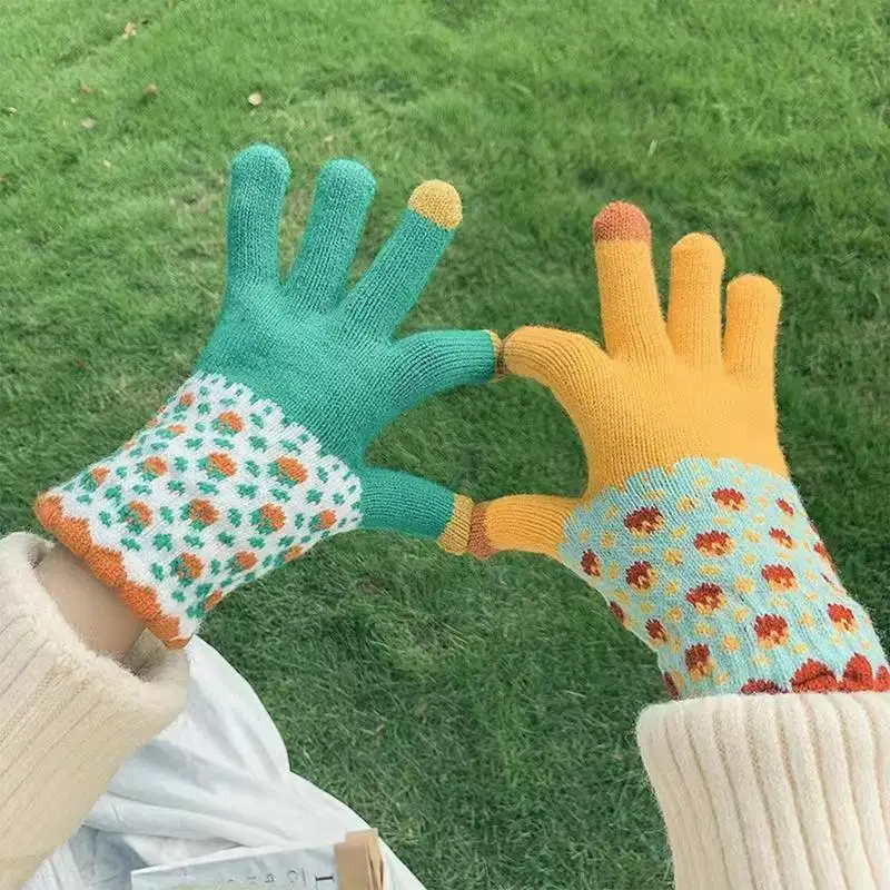 Winter Texting Gloves Color Contrasting Tips Warm Knit Mittens Stretch Knitted Texting Gloves Winter Knit Gloves Warm
Winter Texting Gloves Color Contrasting Tips Warm Knit Mittens Stretch Knitted Texting Gloves Winter Knit Gloves Warm