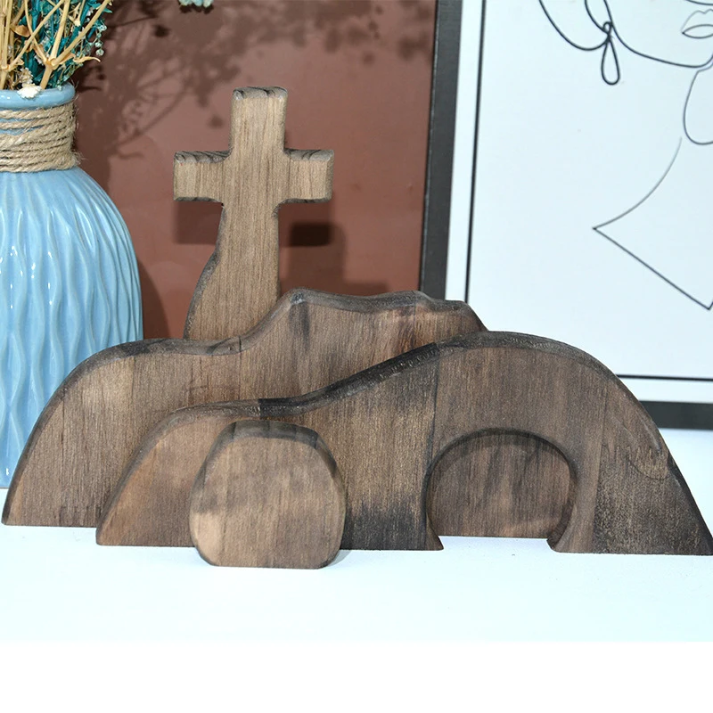 1 Set DIY Ornament Empty Tomb Easter Home Decor And Cross Easter Scene Wooden Decoration Party Accessories
1 Set DIY Ornament Empty Tomb Easter Home Decor And Cross Easter Scene Wooden Decoration Party Accessories