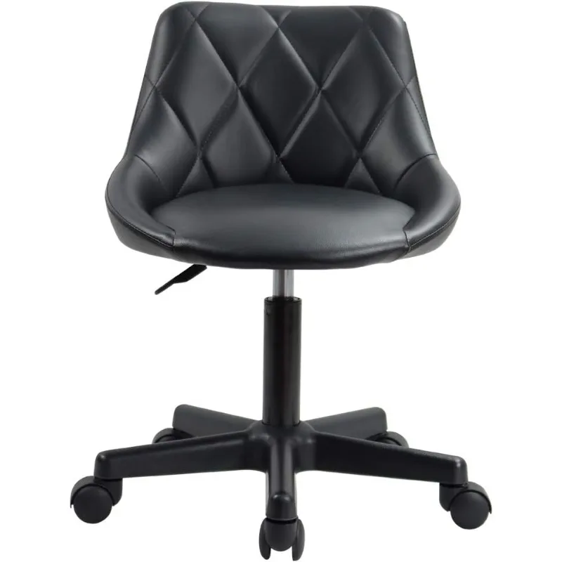 KKTONER Mid Back PU Leather Height Adjustable Swivel Modern Task Chair Computer Office Home Vanity Chair with Wheels
KKTONER Mid Back PU Leather Height Adjustable Swivel Modern Task Chair Computer Office Home Vanity Chair with Wheels