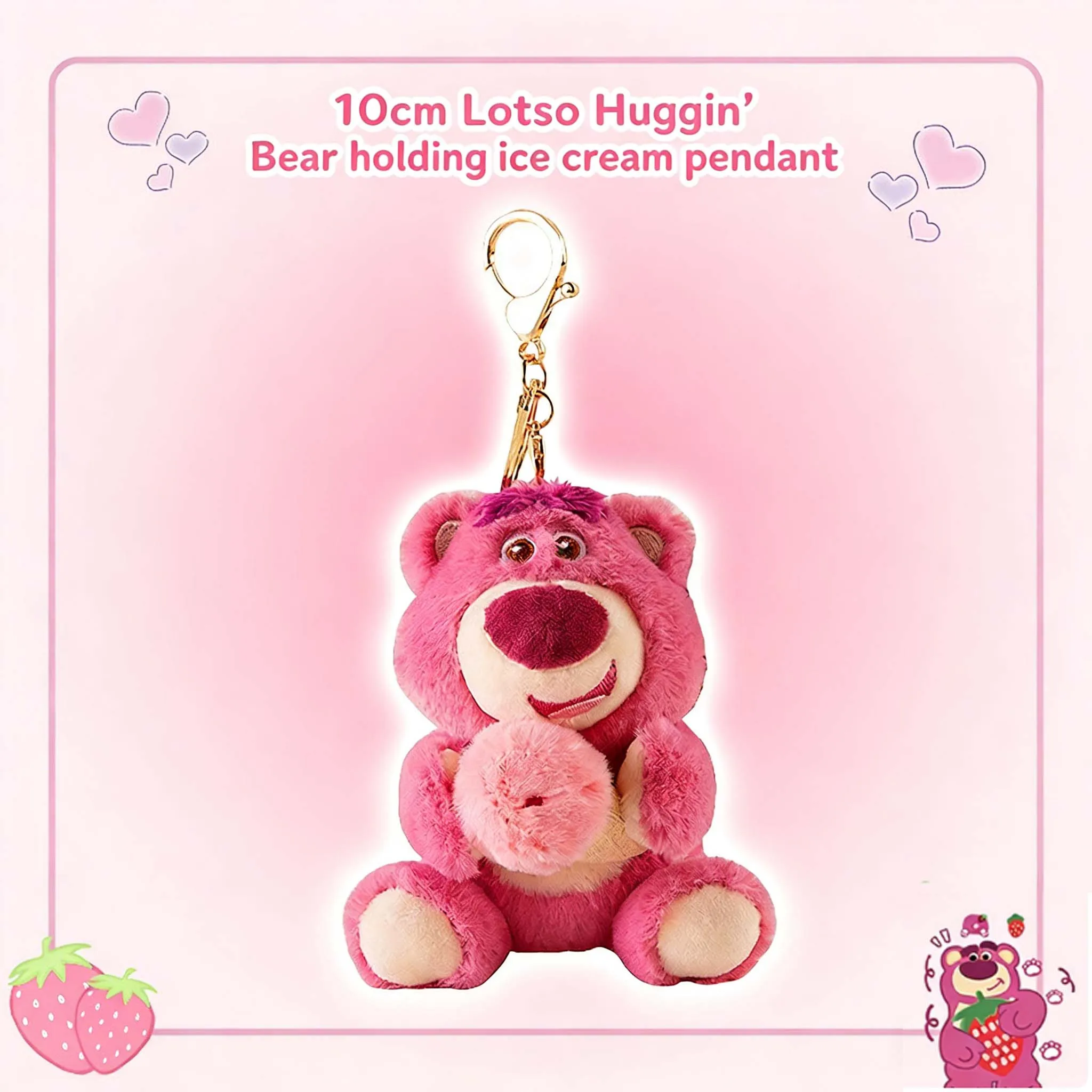 Kawaii Disney Lotso Dessert Series Plush Keychain Cute Stuffed Bag Pendant For Girls Gift
Kawaii Disney Lotso Dessert Series Plush Keychain Cute Stuffed Bag Pendant For Girls Gift