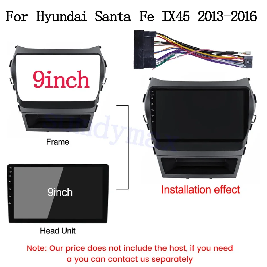 9inch 2 din Car GPS Navigation Stereo For HYUNDAI Santa Fe IX45 2013~2017 Radio Fascias Panel Frame In Dash headunit screen
9inch 2 din Car GPS Navigation Stereo For HYUNDAI Santa Fe IX45 2013~2017 Radio Fascias Panel Frame In Dash headunit screen