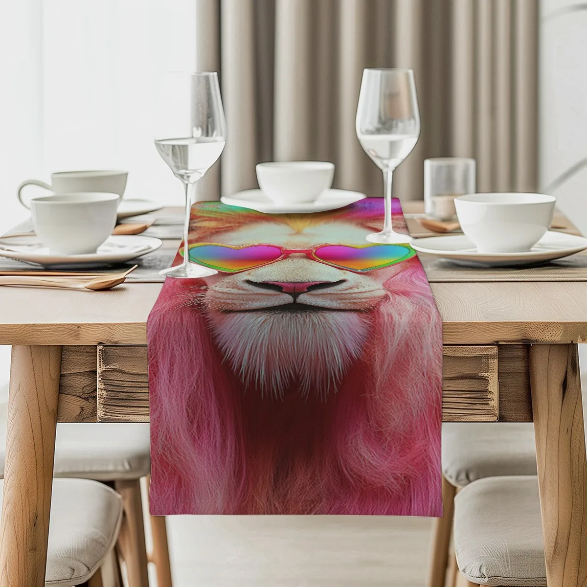 decoration table runner Rainbow Hair Lion Head Bohemian Style Tablecloth for festival home party decor,available in multiple le
decoration table runner Rainbow Hair Lion Head Bohemian Style Tablecloth for festival home party decor,available in multiple le