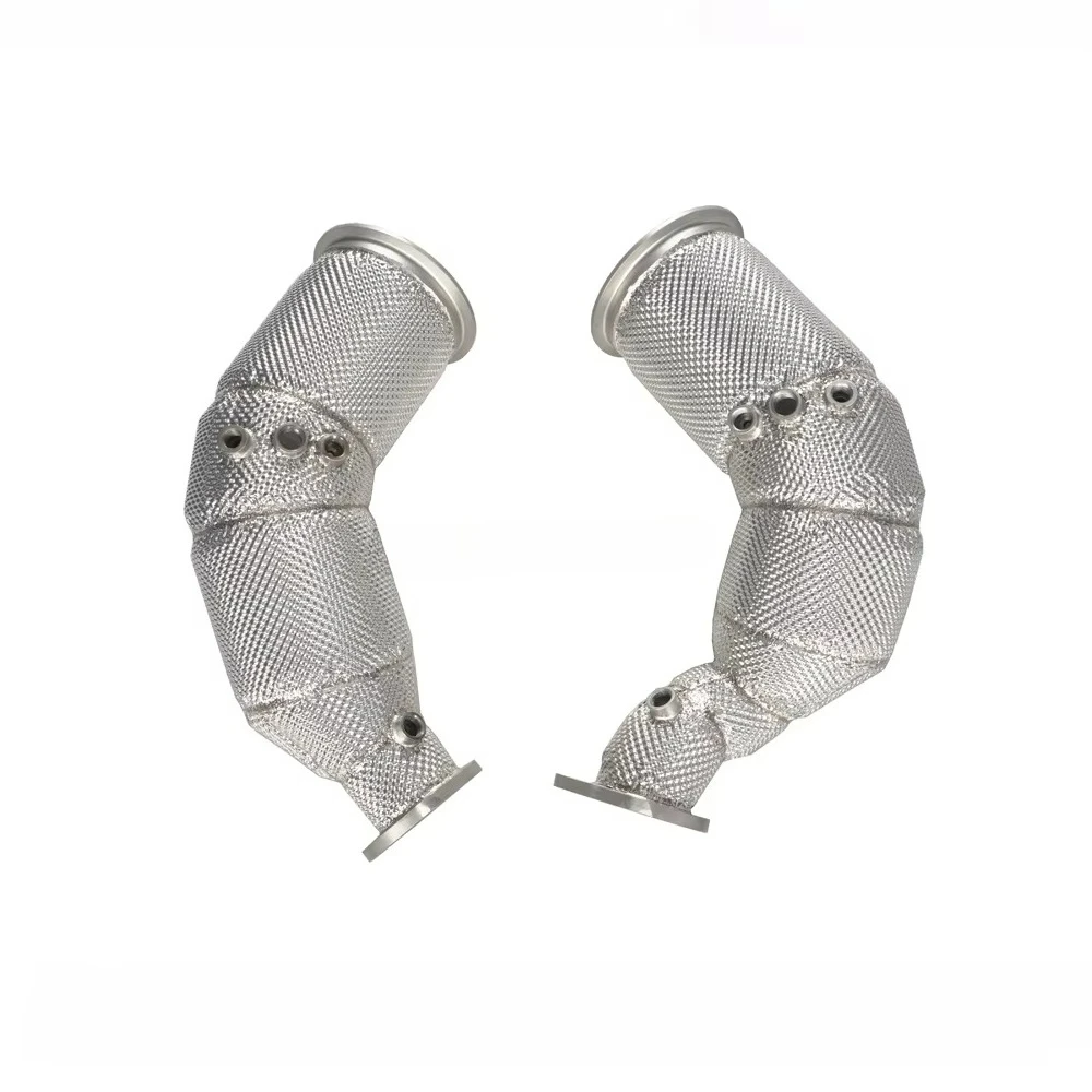 304 Stainless Steel Heat Shield Finish Exhaust Downpipe Perfect Fit For Audi RS4 RS5 B9
304 Stainless Steel Heat Shield Finish Exhaust Downpipe Perfect Fit For Audi RS4 RS5 B9
