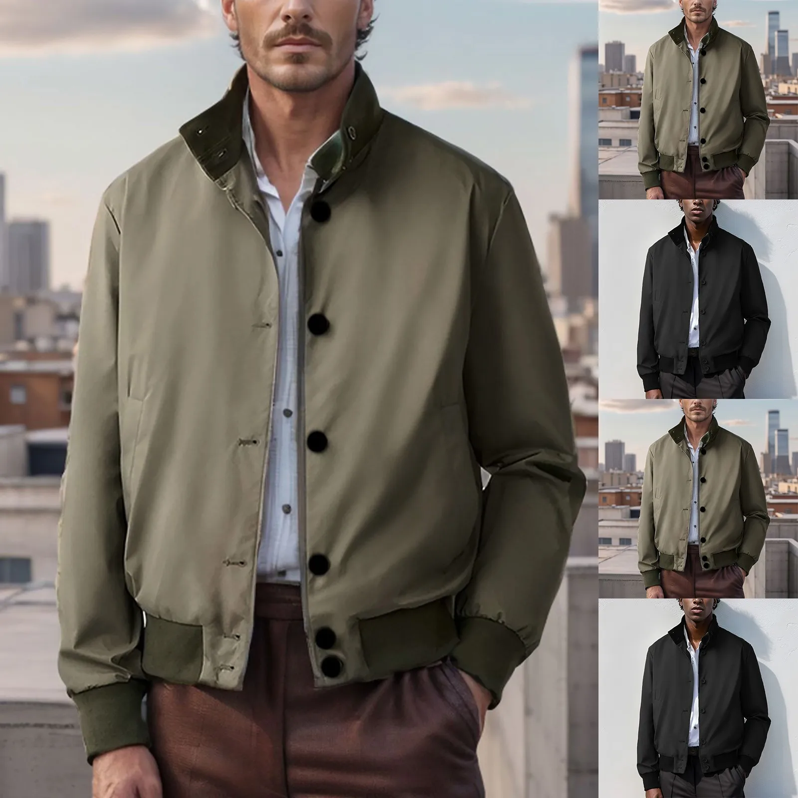 Vintage Stand Collar Jacket Men Autumn Winter New Fashion Jackets Thick Outdoor Camping Hiking Combat Jacket Cardigan Coats
Vintage Stand Collar Jacket Men Autumn Winter New Fashion Jackets Thick Outdoor Camping Hiking Combat Jacket Cardigan Coats
