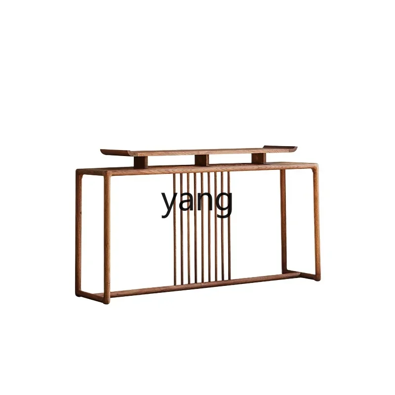 LMM New Chinese Solid Wood Bar Entrance Table Black Walnut Modern Simple Zen Entrance Table
LMM New Chinese Solid Wood Bar Entrance Table Black Walnut Modern Simple Zen Entrance Table