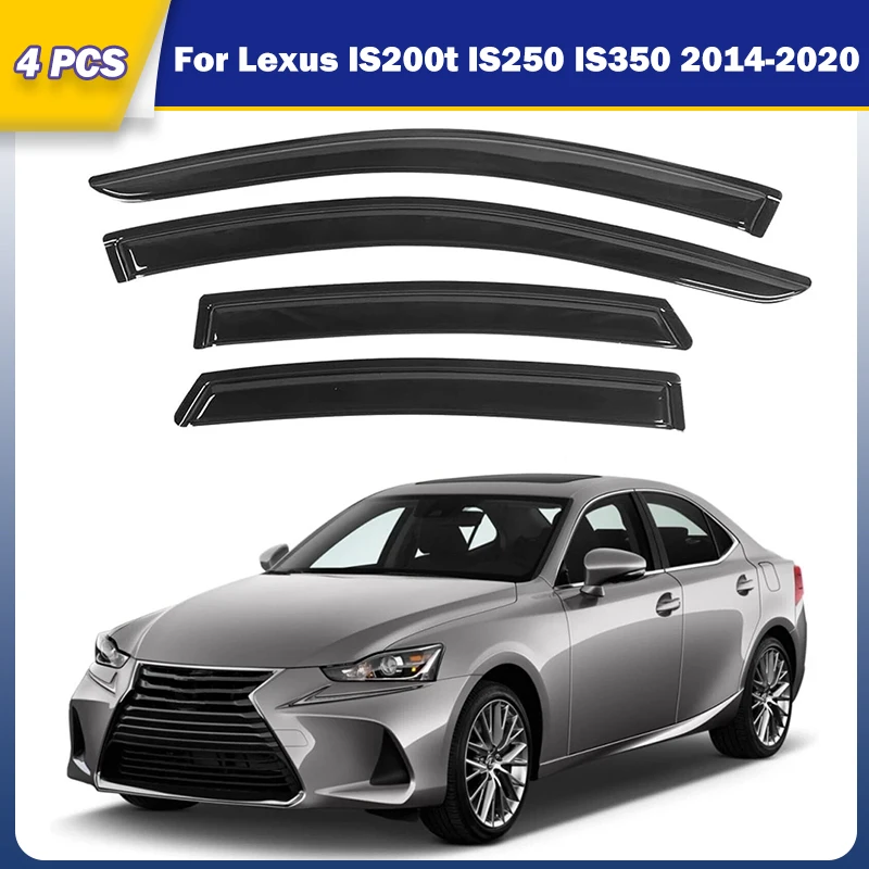 4Pcs Window Vent Visors Rain Guard for Lexus IS200t IS250 IS350 2014-2020 Rain Shield Shade Sun Protection Replacement Car Parts
4Pcs Window Vent Visors Rain Guard for Lexus IS200t IS250 IS350 2014-2020 Rain Shield Shade Sun Protection Replacement Car Parts