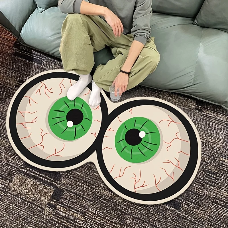 Halloween Green Eyeball Carpet Cartoon Funny Shaped Floor Mat Personalized Home Bedroom Bedside Blanket Home Room Decor Gift
Halloween Green Eyeball Carpet Cartoon Funny Shaped Floor Mat Personalized Home Bedroom Bedside Blanket Home Room Decor Gift