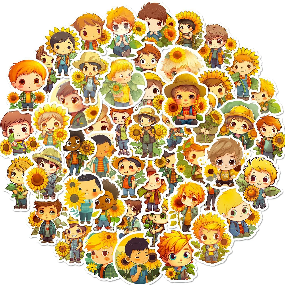 10/30/50PCS Colorful Sunflower Boy Cartoon Stickers Kawaii Decals Toys DIY Water Bottle Fridge Bicycle Waterproof Cute Sticker
10/30/50PCS Colorful Sunflower Boy Cartoon Stickers Kawaii Decals Toys DIY Water Bottle Fridge Bicycle Waterproof Cute Sticker