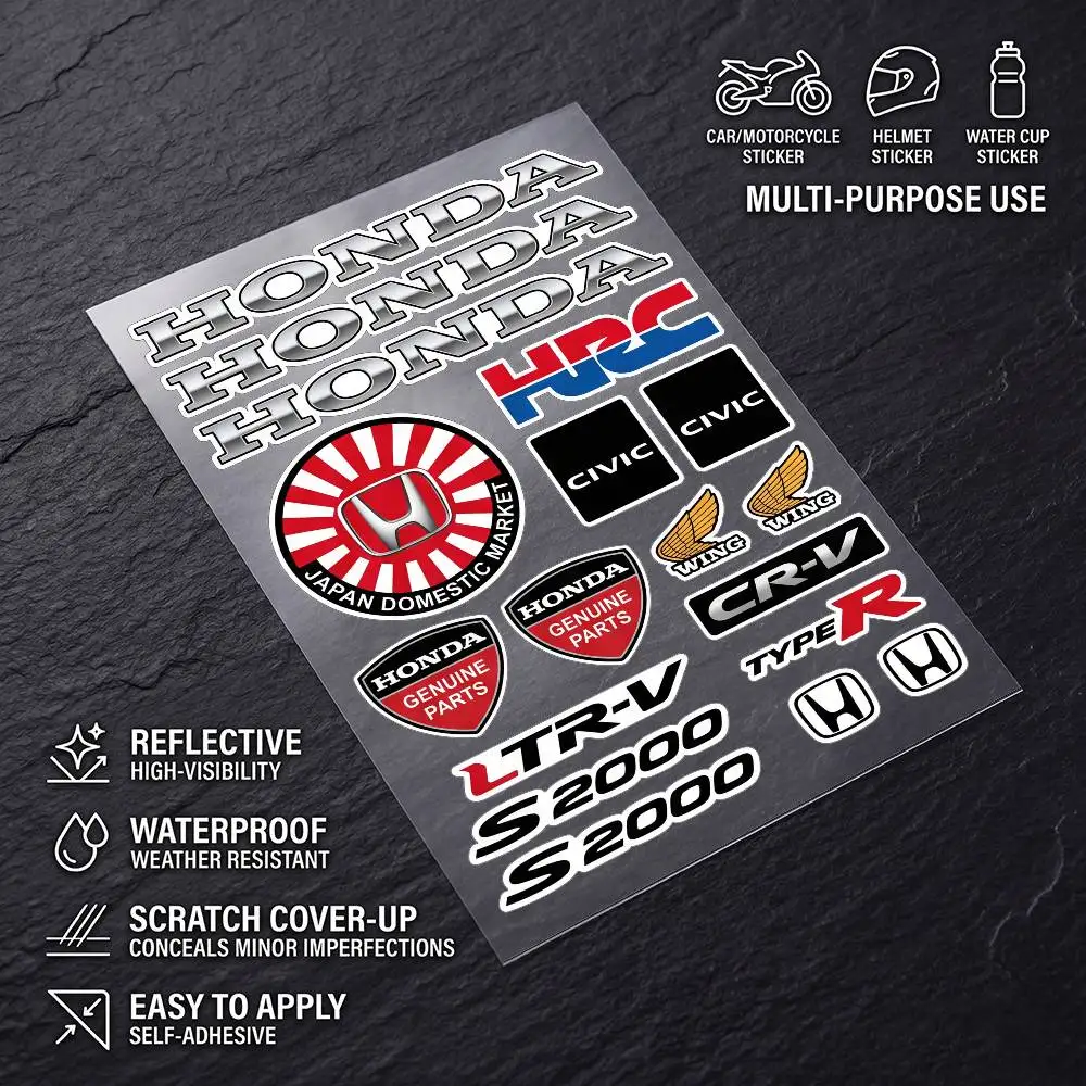 FOR HONDA HRC Waterproof Reflective Scratch Cover Sticker Universal Decor Decal For Car Motorcycle Helmet Refrigerator
FOR HONDA HRC Waterproof Reflective Scratch Cover Sticker Universal Decor Decal For Car Motorcycle Helmet Refrigerator