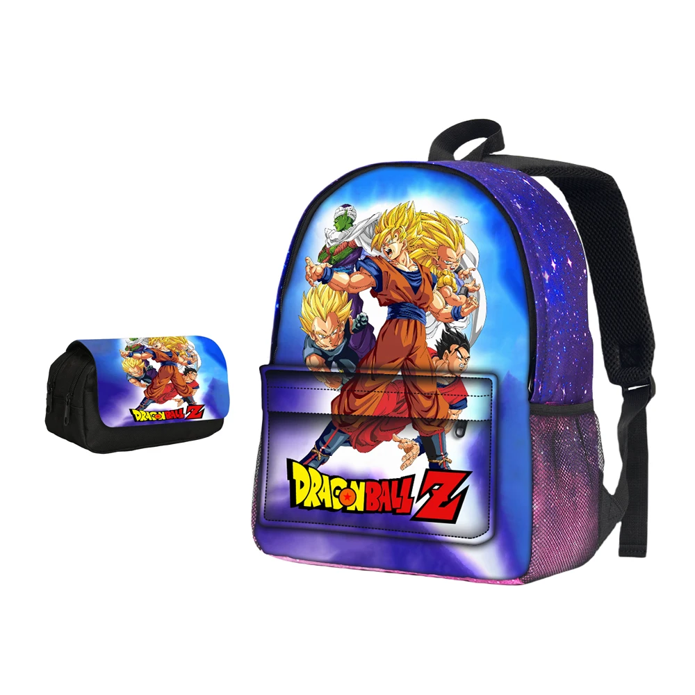 Dragon Ball Super Saiyan Goku 2Pcs Set Backpack School Bag Flip Pencil Bag Boys Girls Mochila Starry Sky Backpack Rucksack
Dragon Ball Super Saiyan Goku 2Pcs Set Backpack School Bag Flip Pencil Bag Boys Girls Mochila Starry Sky Backpack Rucksack