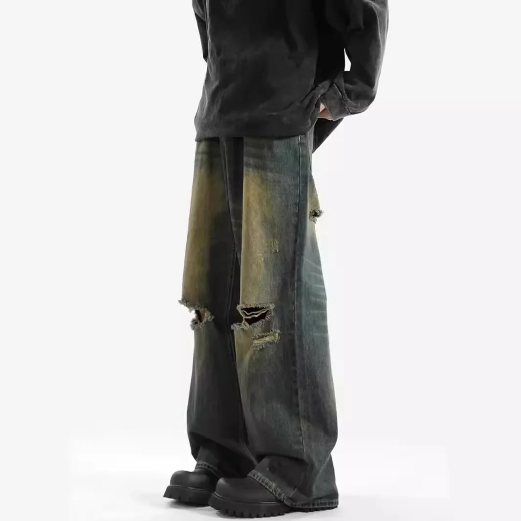 Pop Summer Ripped Jeans Men High-waisted Vintage Streetwear Men Pants Baggy Casual Wide-leg Jeans Solid Straight Y2k Men’s Jeans
Pop Summer Ripped Jeans Men High-waisted Vintage Streetwear Men Pants Baggy Casual Wide-leg Jeans Solid Straight Y2k Men’s Jeans