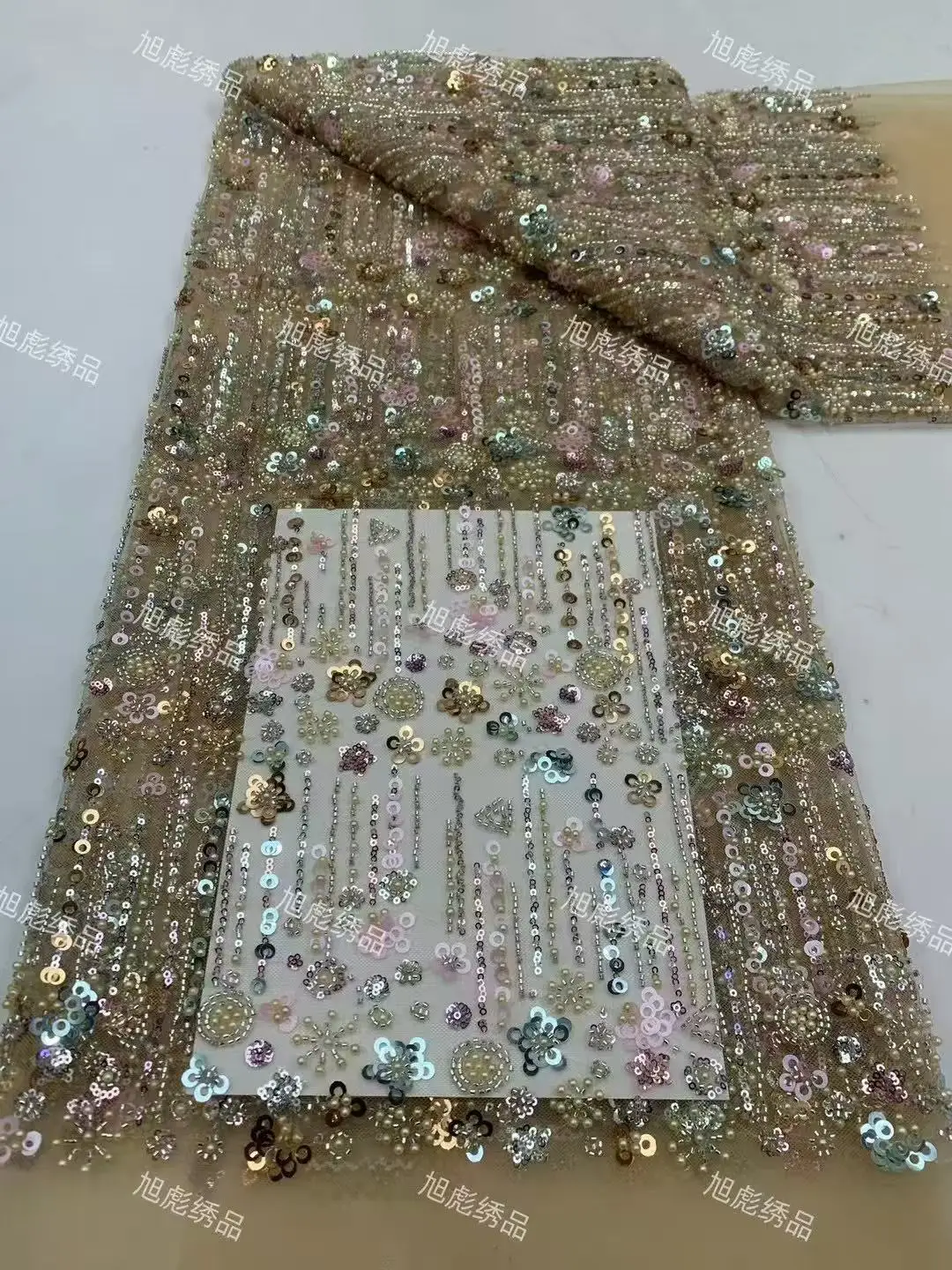 Hot On Sale New Design Fabric French High Quality Handmade Embroidery Net Lace Beads With Sequins For Making Women Wedding Dress
Hot On Sale New Design Fabric French High Quality Handmade Embroidery Net Lace Beads With Sequins For Making Women Wedding Dress