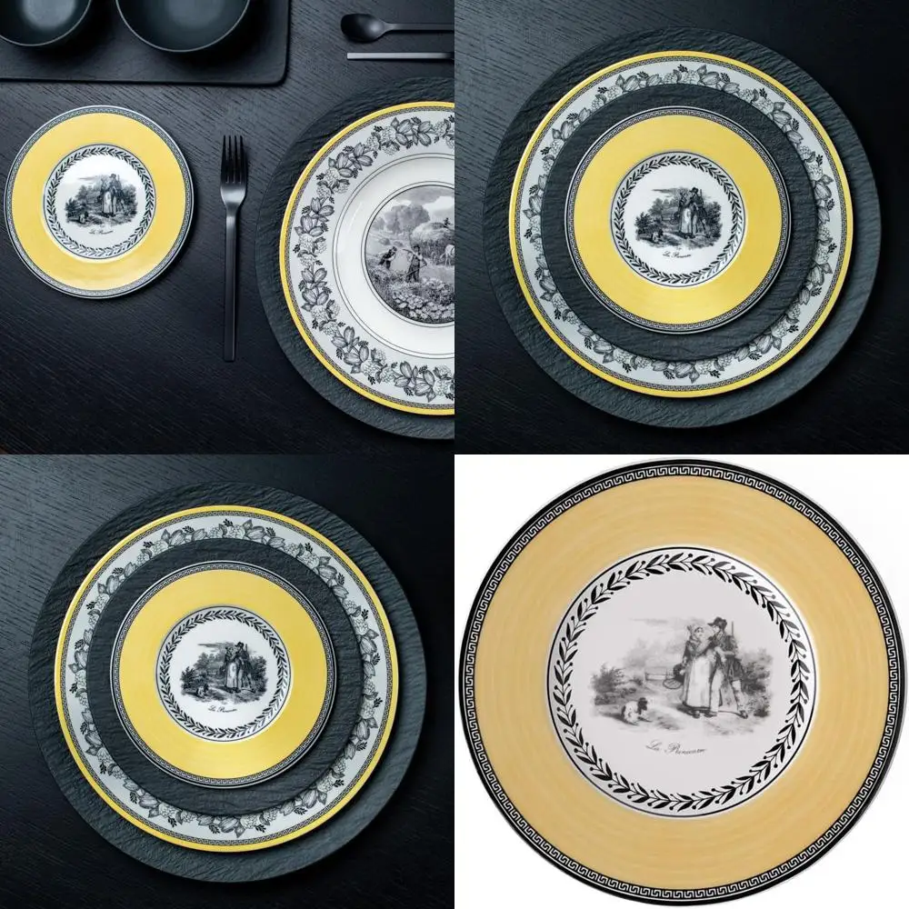 Audun Chasse 6.25 Bread & Butter Plate, Premium Porcelain, White, Gray, and Yellow
Audun Chasse 6.25 Bread & Butter Plate, Premium Porcelain, White, Gray, and Yellow