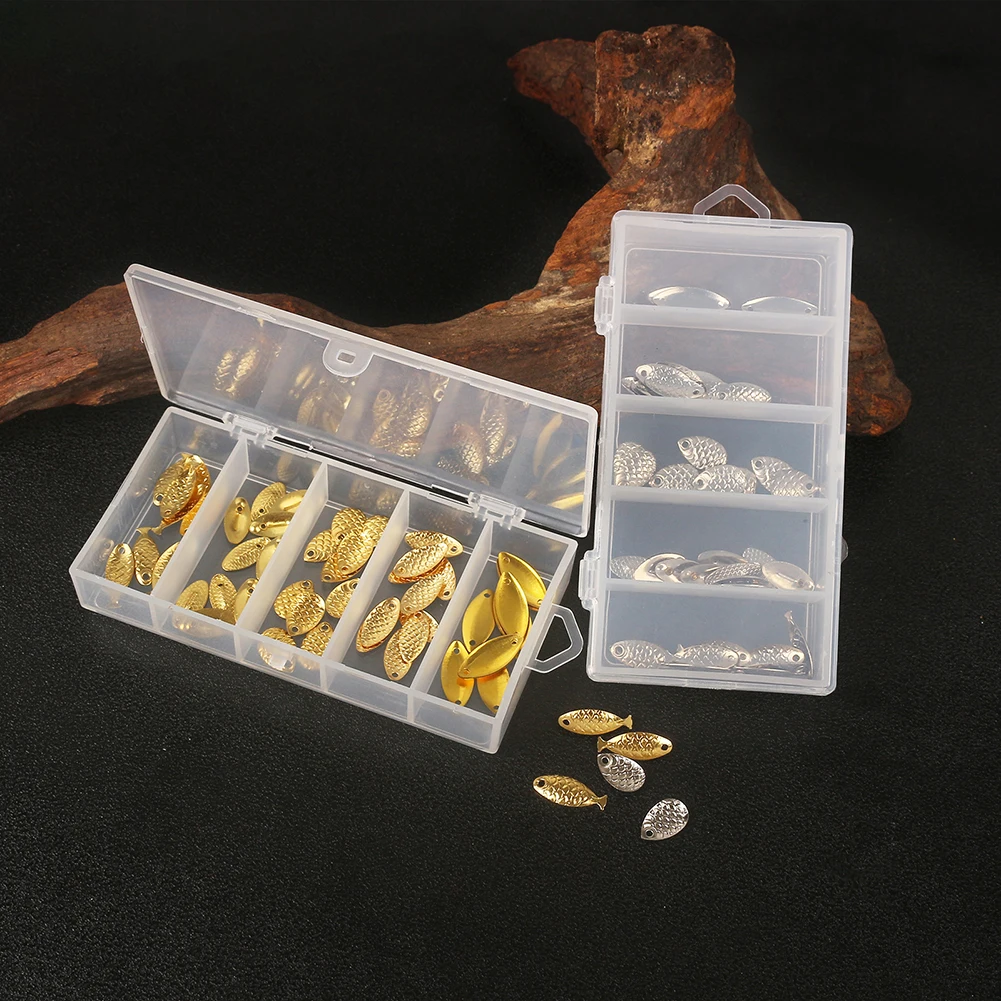 50 Pcs/set Fishing Spinner Blades Metal Fly Hook Spoon Lures Rings Artificial Craft Sporting Goods Accessories
50 Pcs/set Fishing Spinner Blades Metal Fly Hook Spoon Lures Rings Artificial Craft Sporting Goods Accessories