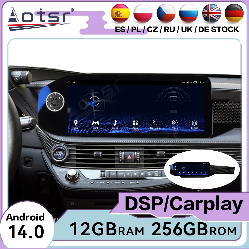 Touch Screen Android 14 Auto Multimedia Car Radio For Lexus LS 2017-2020 Car GPS Navigation Audio Stereo Head Unit Carplay
Touch Screen Android 14 Auto Multimedia Car Radio For Lexus LS 2017-2020 Car GPS Navigation Audio Stereo Head Unit Carplay