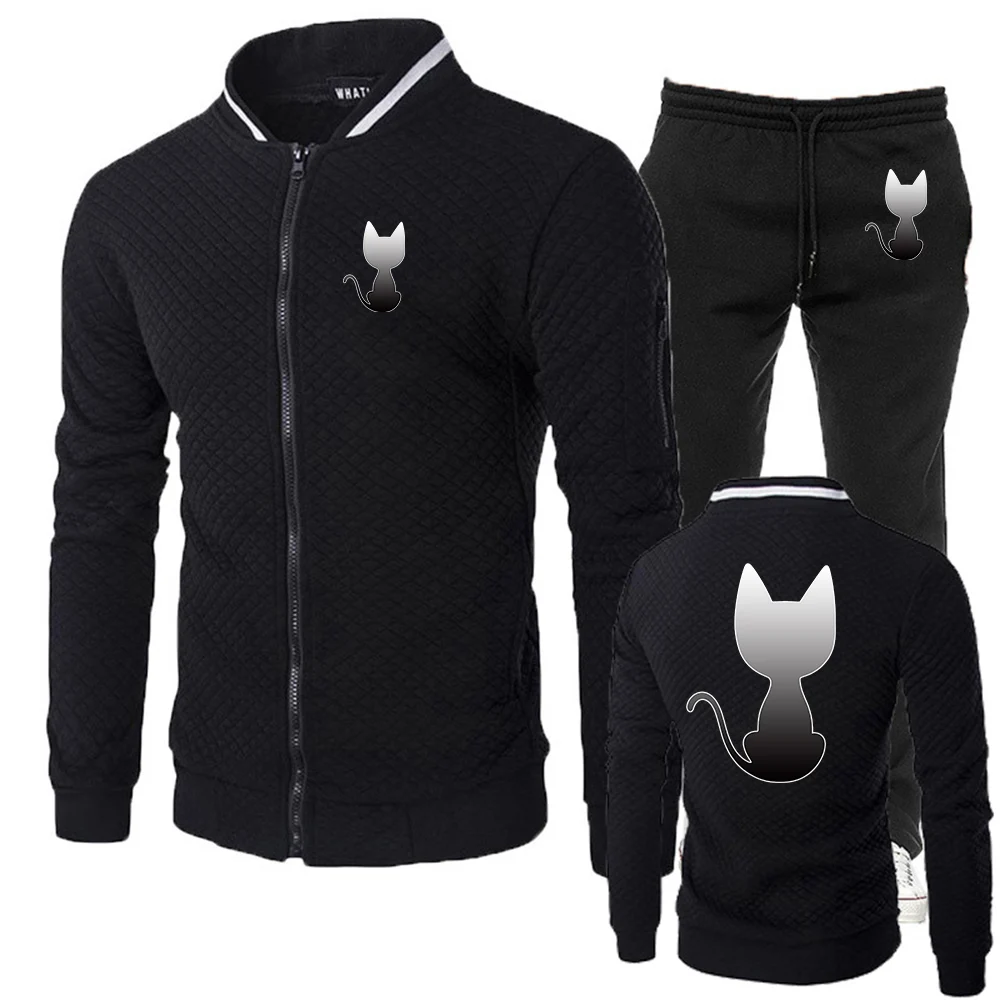 Funny cat silhouette Logo Print Premium Fabric Slim Comfortable Suits 2026 Spring And Autumn Men's Hoodies Pants Fashion Suits
Funny cat silhouette Logo Print Premium Fabric Slim Comfortable Suits 2026 Spring And Autumn Men's Hoodies Pants Fashion Suits