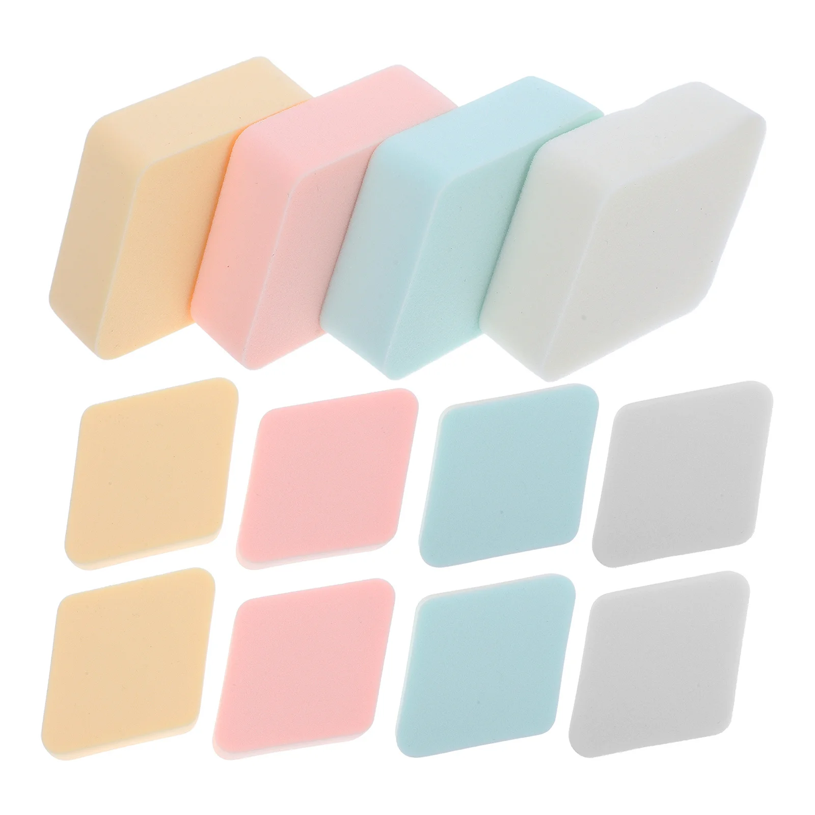 12Pcs Rhombus Powder Puff Facial Makeup Pads Portable Soft Comfortable Makeup Tools for Natural Even Application
12Pcs Rhombus Powder Puff Facial Makeup Pads Portable Soft Comfortable Makeup Tools for Natural Even Application